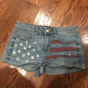 🇺🇸American flag Jean shorts